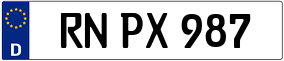 Trailer License Plate